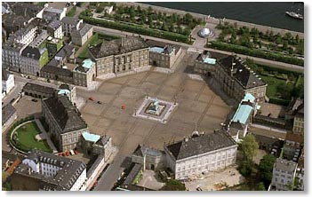 Amalienborg Palace - arial view